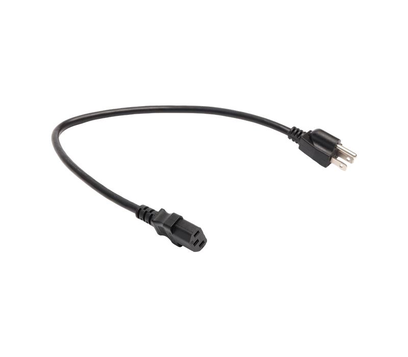 JT-3/FY-3+JT-ST3 15A 125V 3-napainen US-standardipistoke IEC C13 -liittimellä