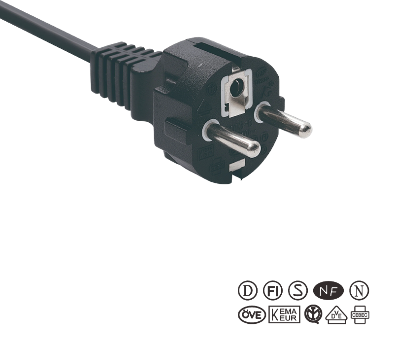 JT003-B/FY003-B 16A 250 V eurooppalainen standardi kolminapainen pistoke
