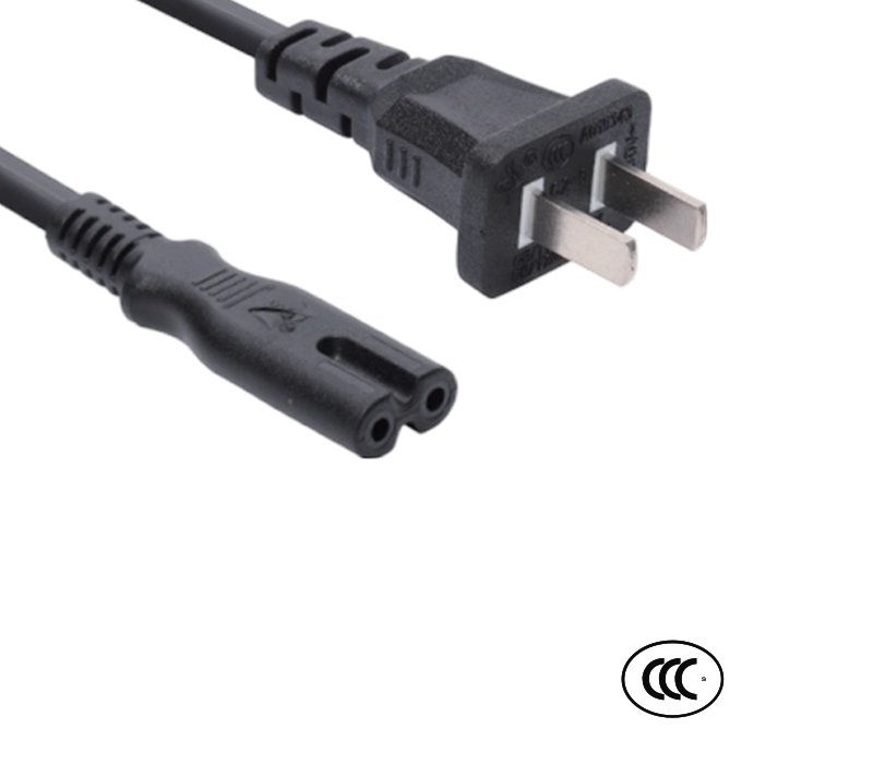 C2-6/10+ST2 10A 250 V kaksinapainen Kiinan vakiopistoke IEC-liittimellä C7