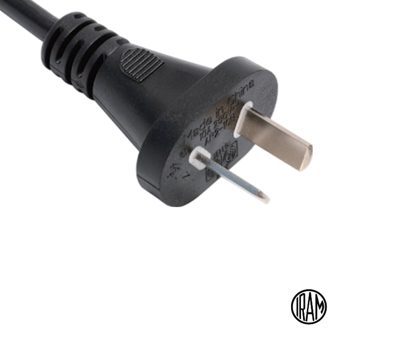 AR2-10B 10A 250 V kaksinapainen argentiinalainen pistoke