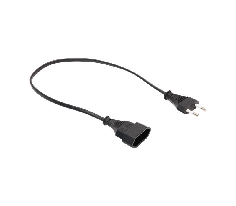 JT007/FY001+FY001-Z 2.5A 250V eurooppalainen standardi kaksinastainen pistoke Euro Socket -jatkojohdolla